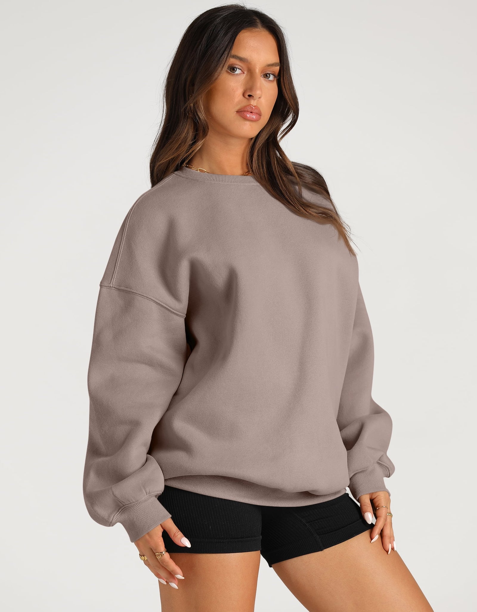 Oversized Sweatshirts for Women Crewneck Y2K Hoodies Sweaters Casual Tops Comfy Fall Fashion Pullover Outfits Winter Clothes 2025